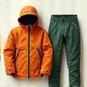 Flat lay of outdoor adventure clothing