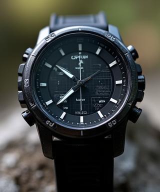 Robust hiking watch with GPS and compass