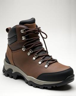 Robust trekking boots suitable for rough terrain